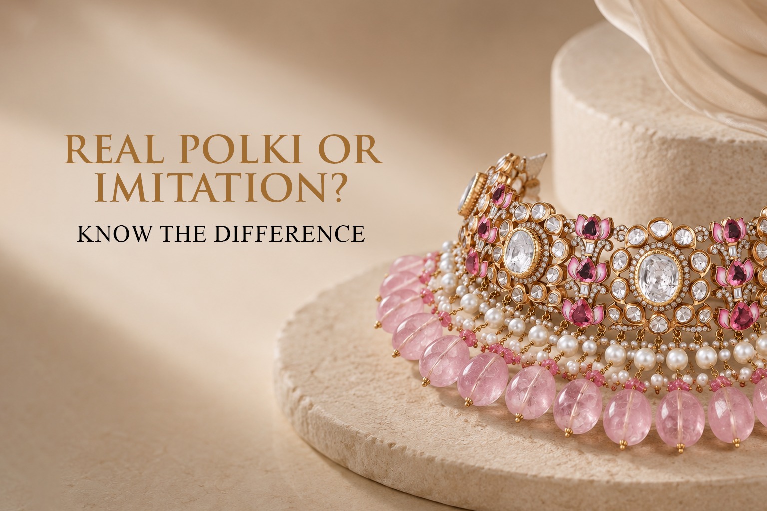 Real Polki Jewellery vs Imitation Polki: How to Identify the Difference